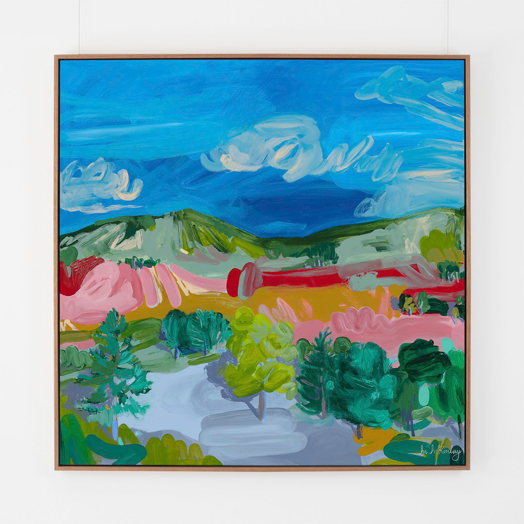 'Breathing Out', original abstract landscape painting by Australian artist Madeleine McKinlay