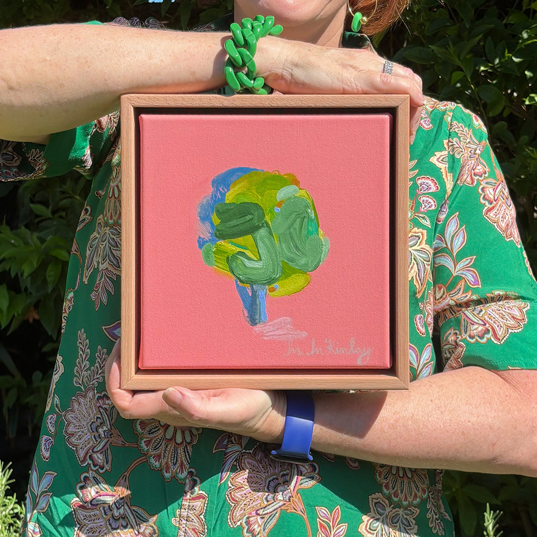 Tree on Blush Pink (Original Work)