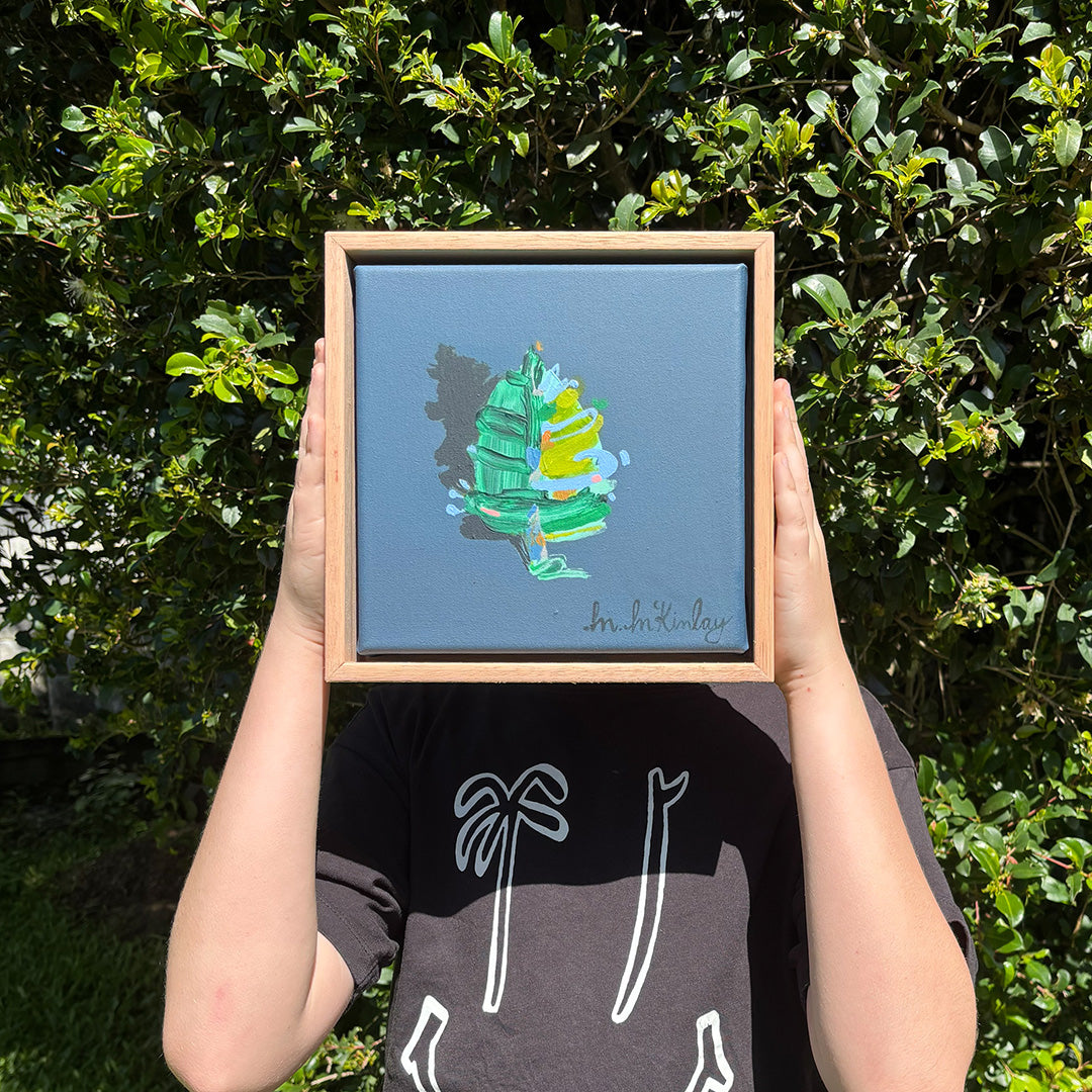 Tree on Navy Blue (Original Work)