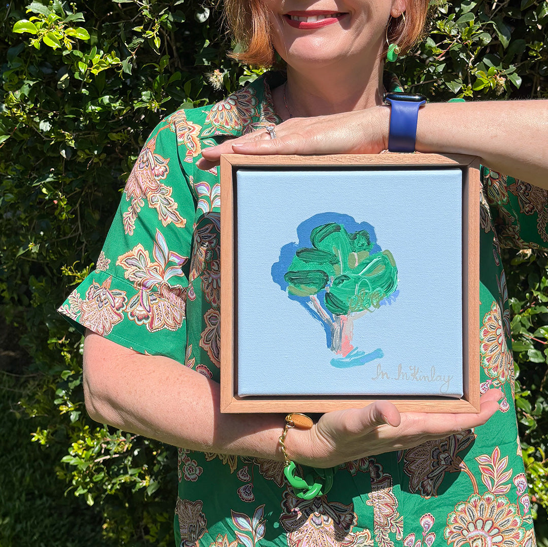 Tree on Pale Blue (Original Work)