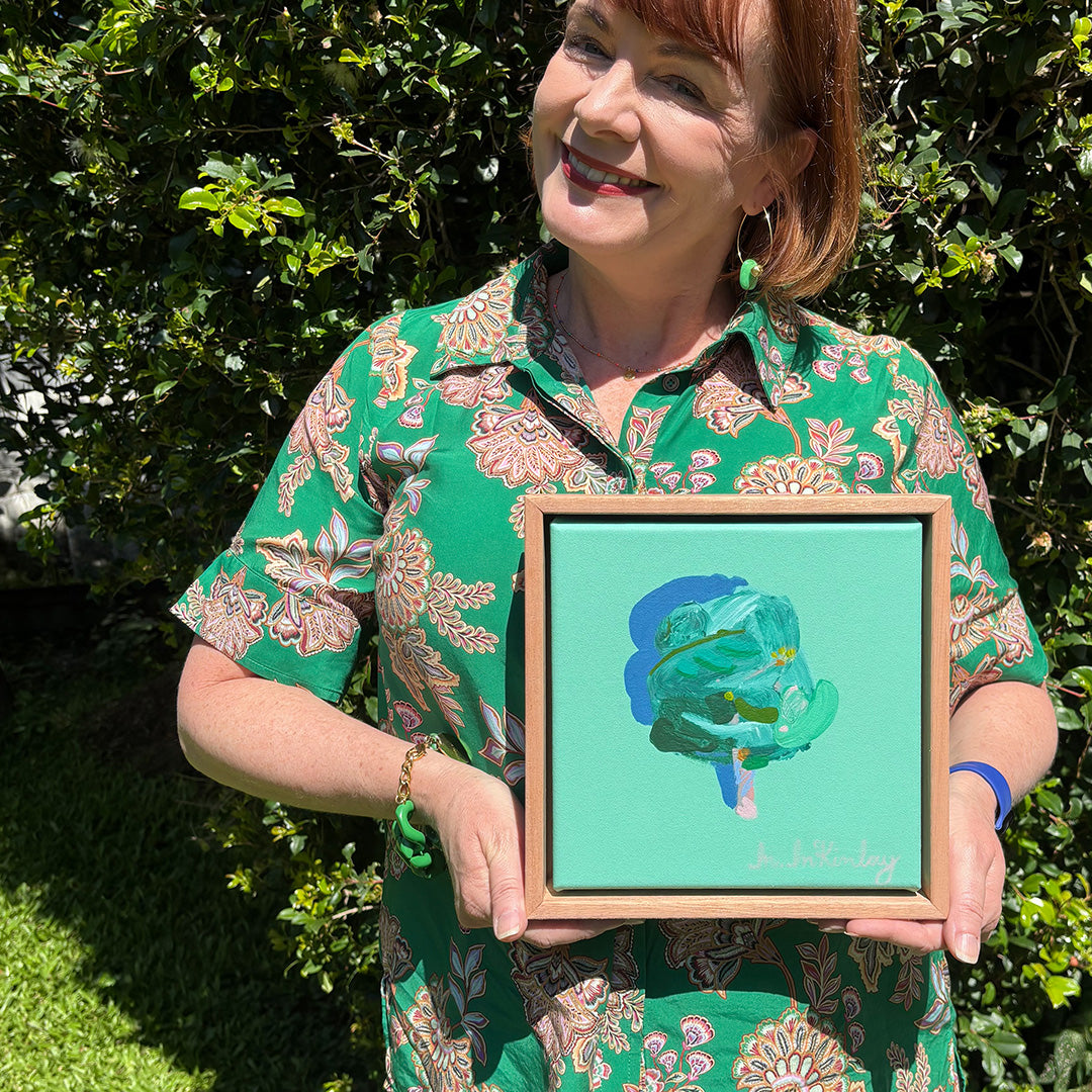 Tree on Pale Green (Original Work)