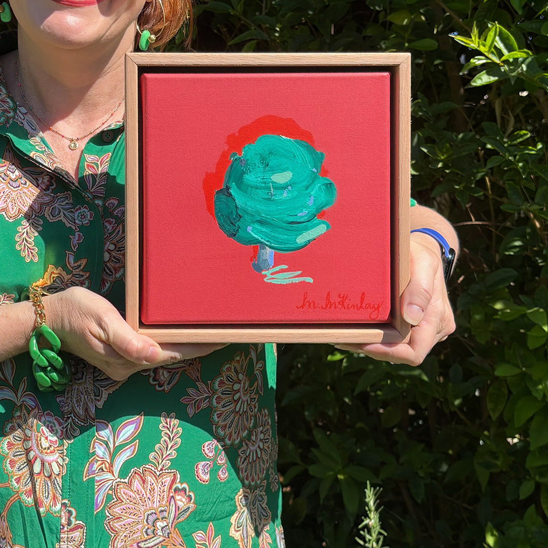 Tree on Rose Pink (Original Work)