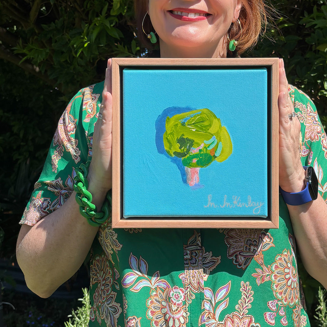 Tree on Turquoise Blue (Original Work)