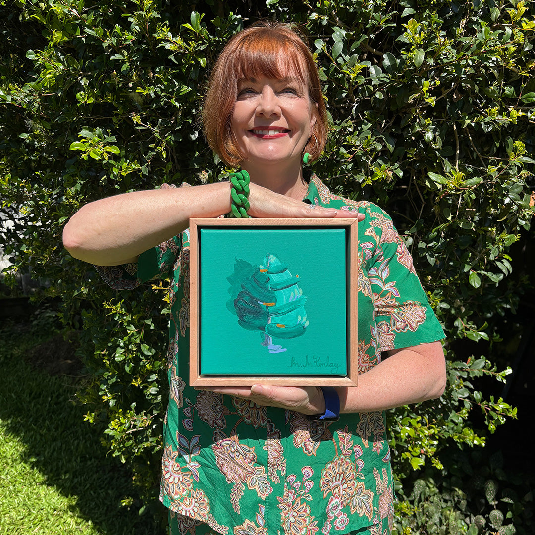 Tree on Verdant Green (Original Work)