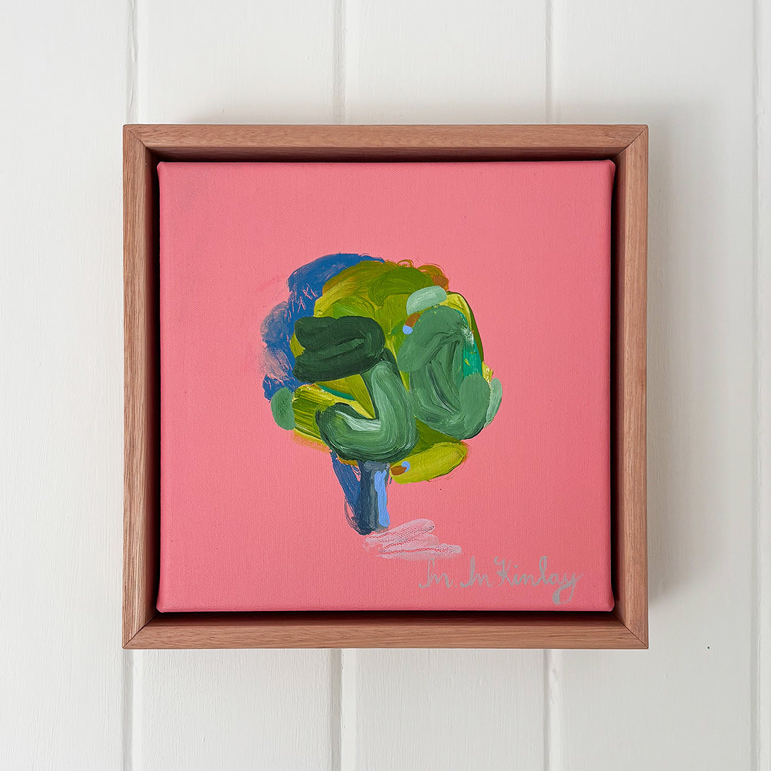 Tree on Blush Pink (Original Work)