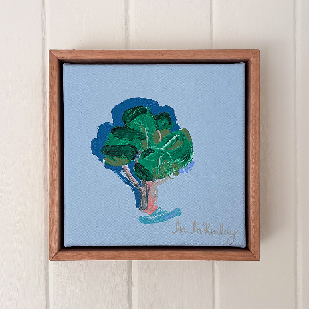 Tree on Pale Blue (Original Work)