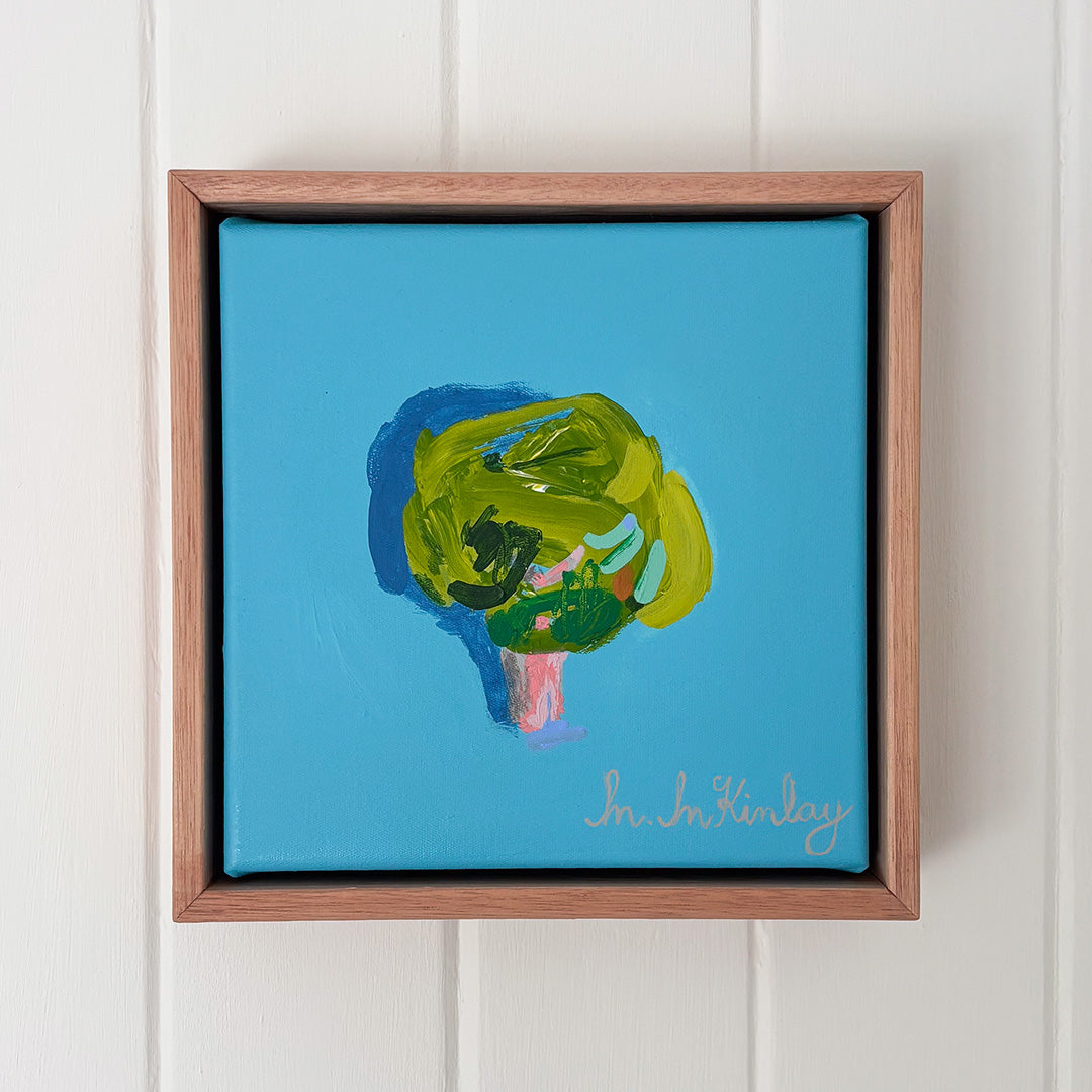 Tree on Turquoise Blue (Original Work)