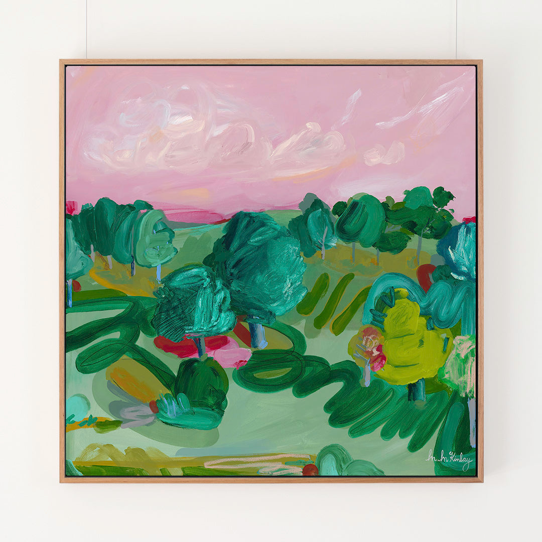 'You're It', original abstract landscape painting by Australian artist Madeleine McKinlay